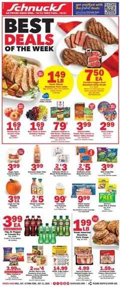 Preview of Schnucks weekly ads valid from 15.10.2025