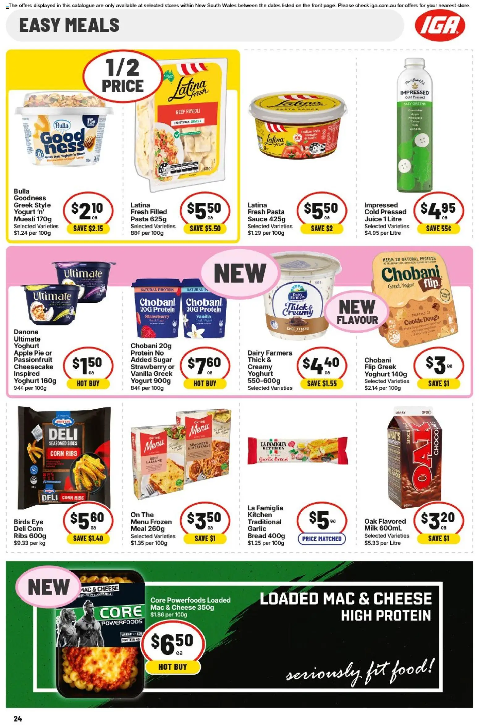 IGA catalogue - valid from 15.04.2026 | Page: 24 | Products: Flour, Rice, Noodles, Tortillas