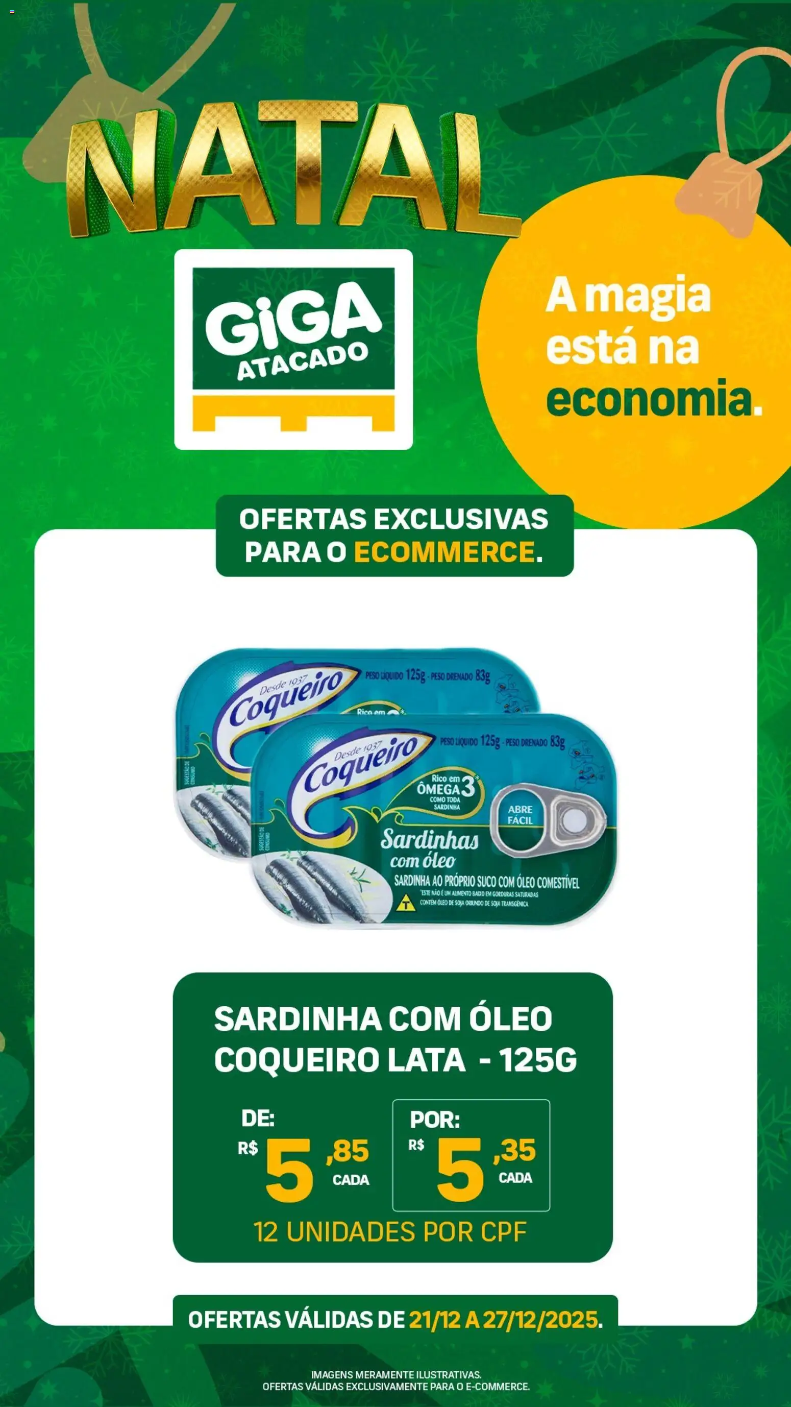 GIGA Atacado Folheto - válido de 21.12.2025 | Página: 3 | Produtos: Óleo, Suco, Sardinha, Soja