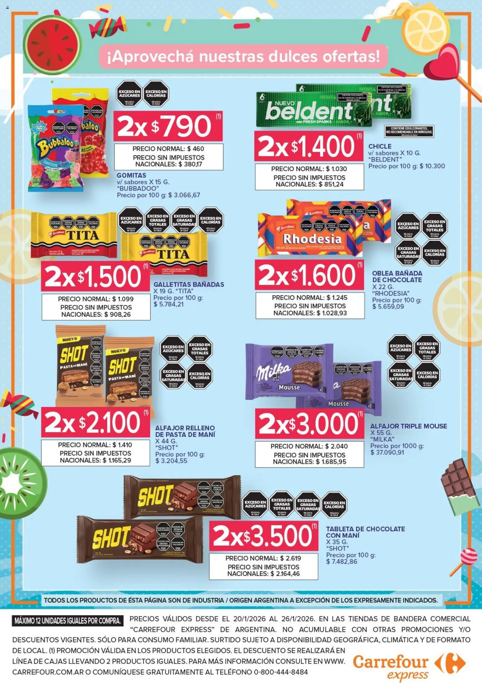 Carrefour ofertas │ válido desde el 20.01.2026 | Página: 4 | Productos: Mani, Mousse, Mouse, Alfajor