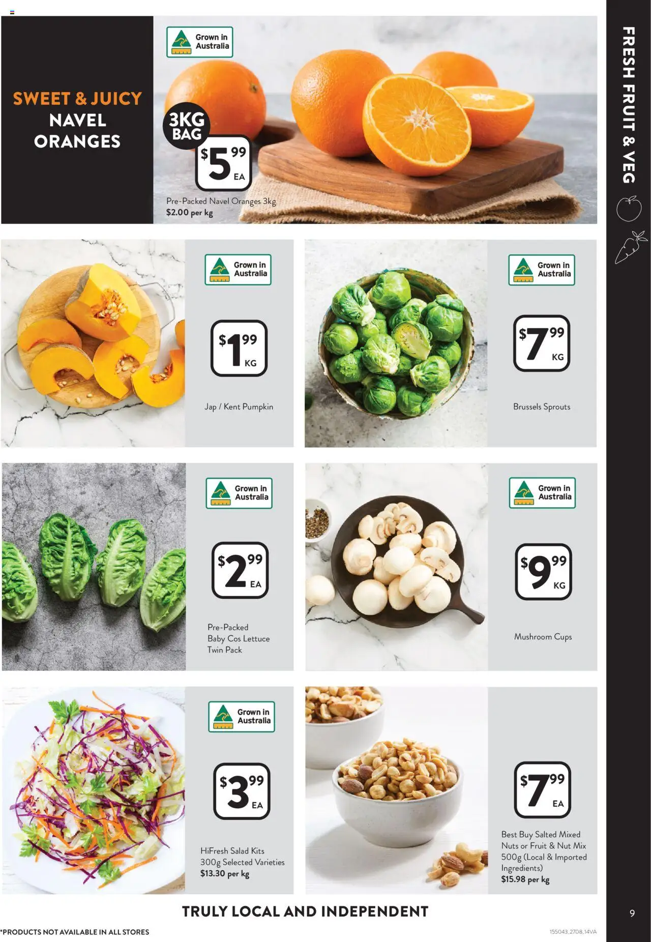 Foodworks catalogue - valid from 27.08.2025 | Page: 9 | Products: Kits, Lettuce, Nuts, Salad