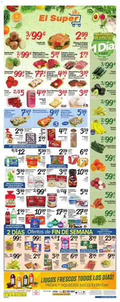 Preview of El Super weekly ads valid from 07.01.2026