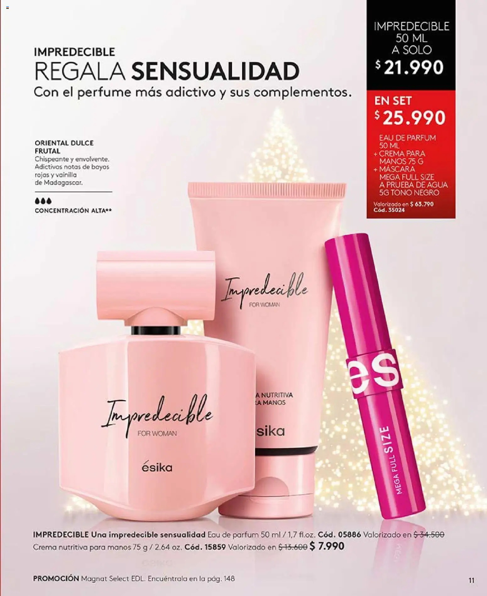 Catálogo Ésika Campaña 18 │ válido desde el 01.12.2025 | Página: 11 | Productos: Agua, Perfume, Máscara, Crema