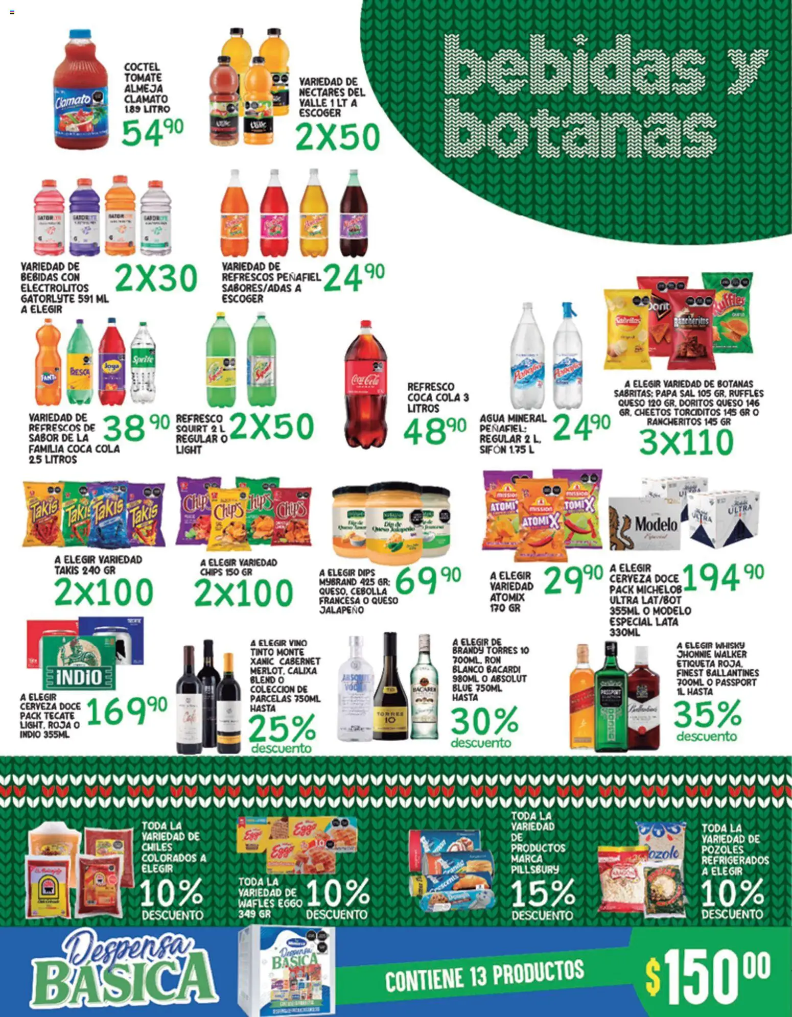 Nuevas ofertas de Alsuper válidas en toda la República Mexicana desde el 26.12.2025. ¡Encuentra las mejores ofertas en Alsuper folleto Saltillo! | Página: 3 | Productos: Papa, Cerveza, Despensa, Whisky