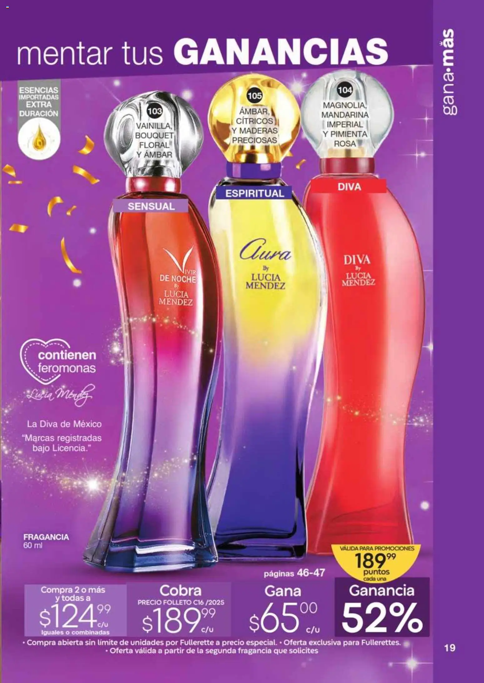 Nuevas ofertas de Fuller válidas en toda la República Mexicana desde el 12.11.2025. ¡Encuentra las mejores ofertas en Fuller Revista Gana Más C16! | Página: 19 | Productos: Pimienta, Esencias, Fragancia