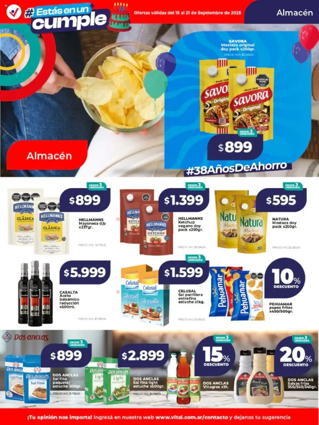 Vital - Ofertas │ válido desde el 15.09.2025 | Página: 12 | Productos: Mostaza, Aceto, Estuche, Papas fritas