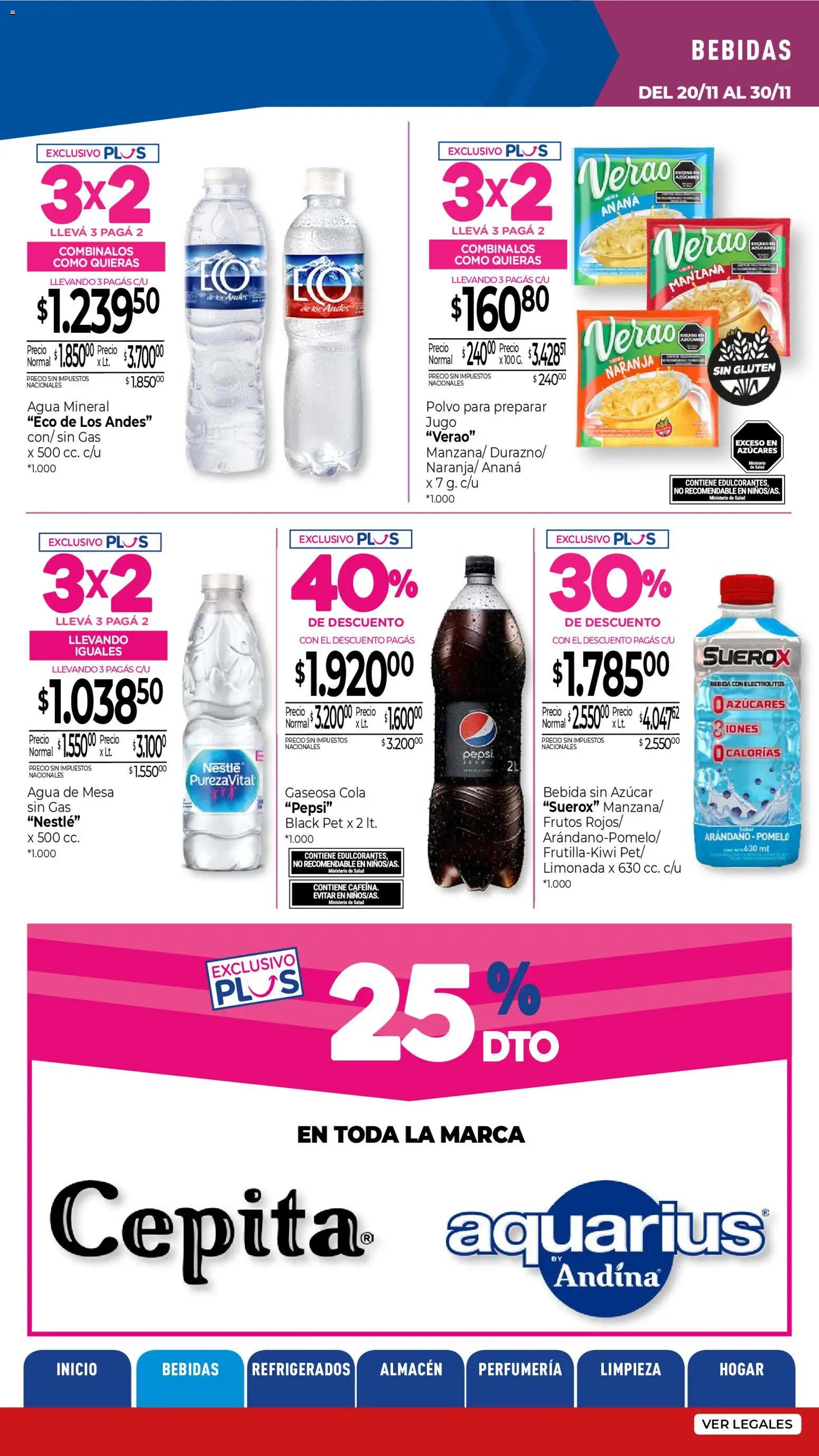 La Anonima catálogo │ válido desde el 20.11.2025 | Página: 11 | Productos: Azucar, Ananá, Manzana, Pomelo