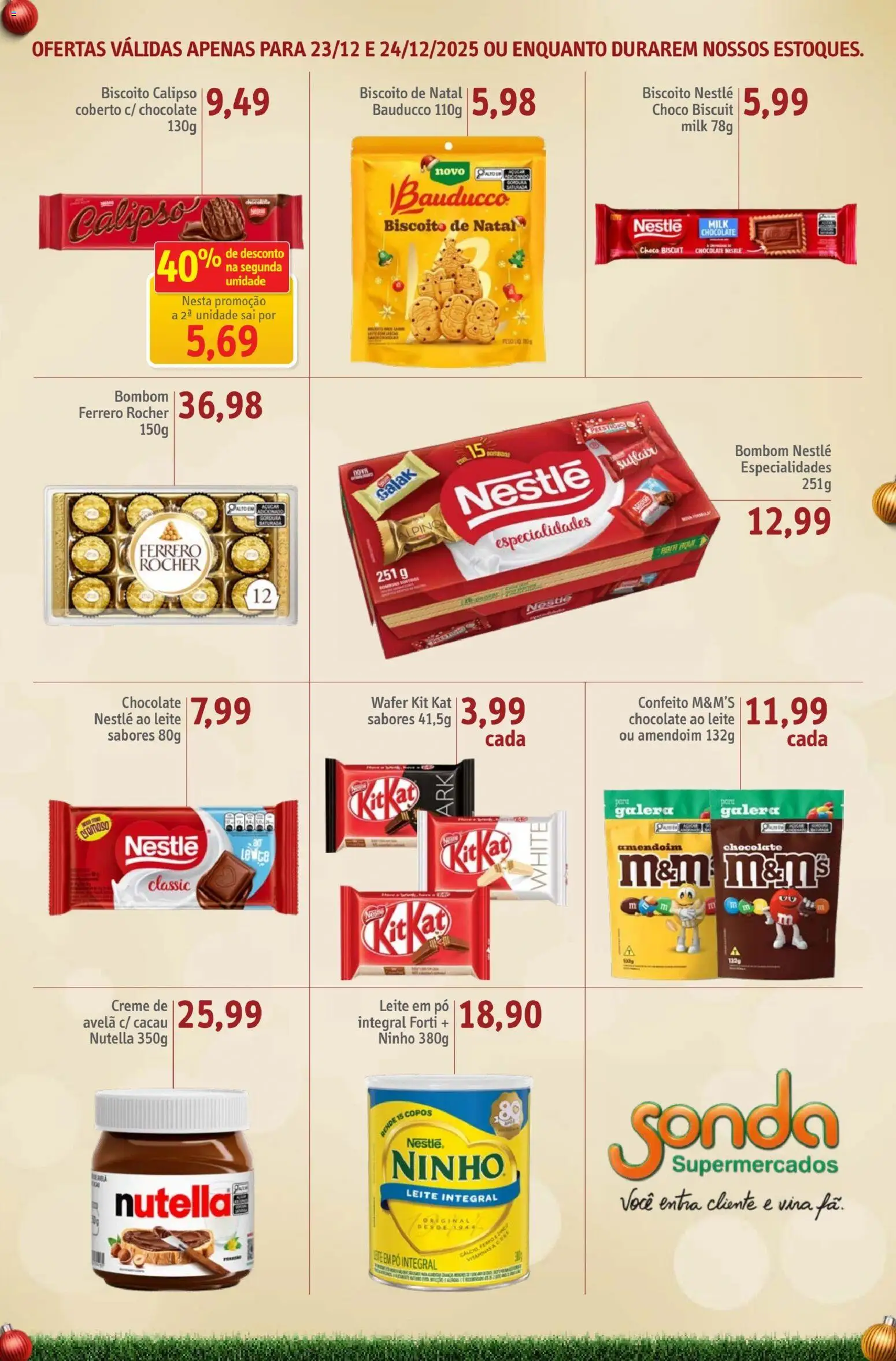 Sonda Folheto - válido de 23.12.2025 | Página: 7 | Produtos: Chocolate, Ferrero Rocher, Bombom, Avelã