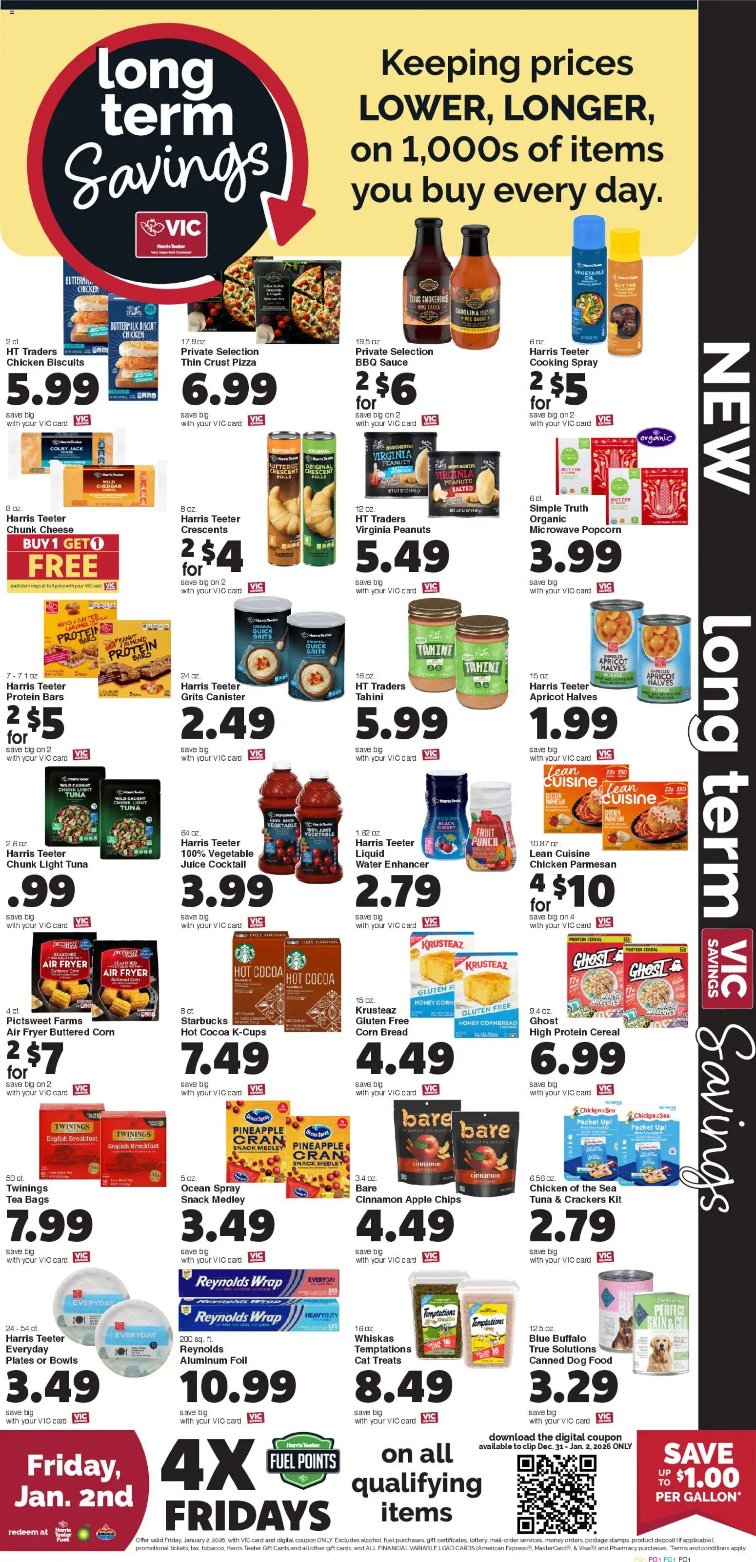 Harris Teeter Weekly Ad - NC - valid from 31.12.2025 | Page: 8 | Products: Corn, Cheese, Microwave, Sauce