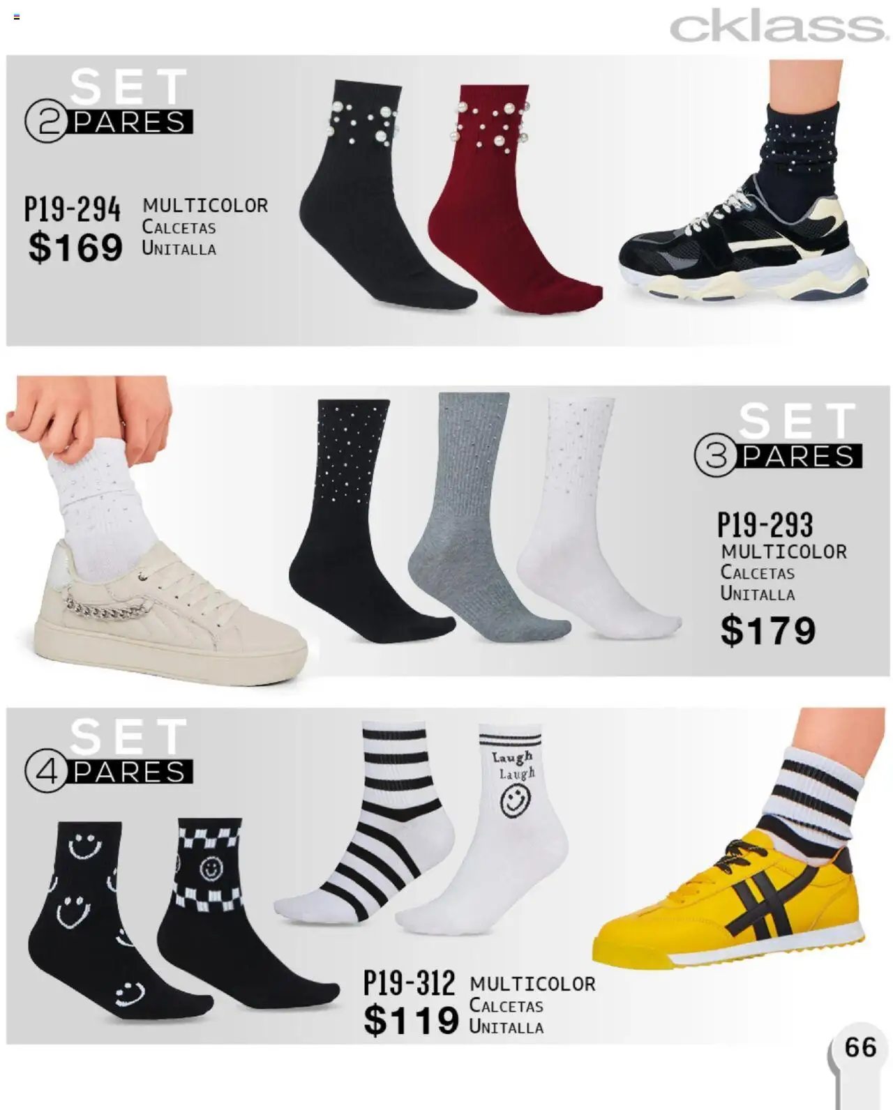 Nuevas ofertas de Cklass válidas en toda la República Mexicana desde el 16.09.2025. ¡Encuentra las mejores ofertas en Cklass - Catálogo Invierno Sportbrands! | Página: 304 | Productos: Calcetas