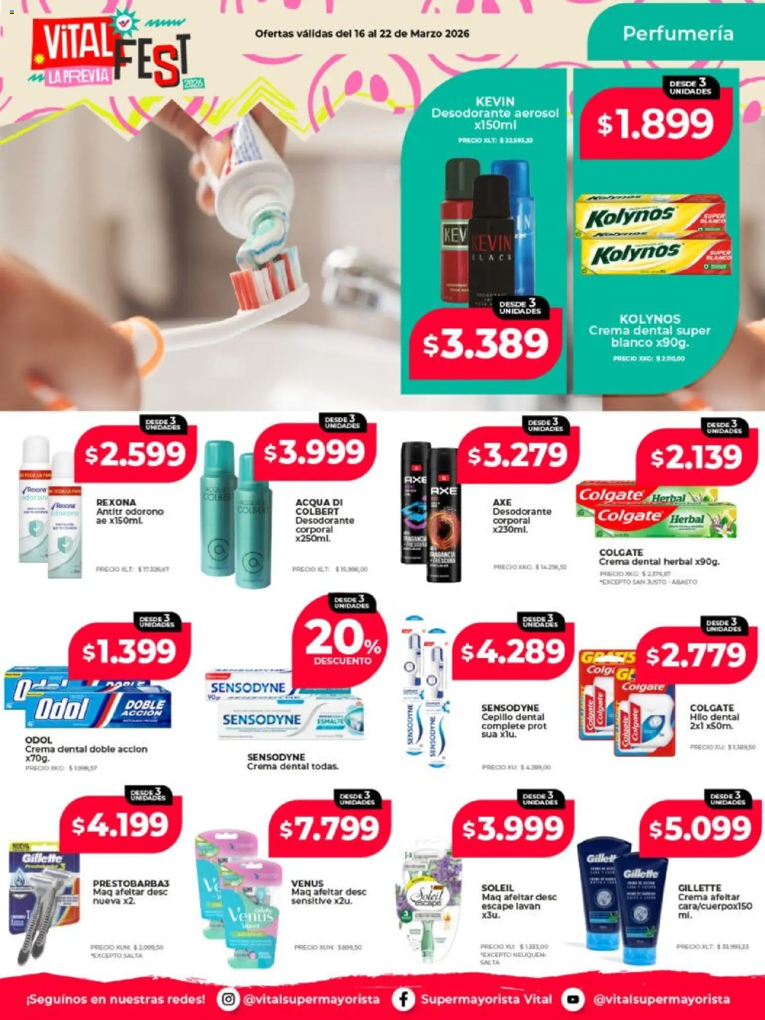 Vital - Ofertas - Neuquén │ válido desde el 16.03.2026 | Página: 4 | Productos: Cepillo, Desodorante, Hilo dental, Crema