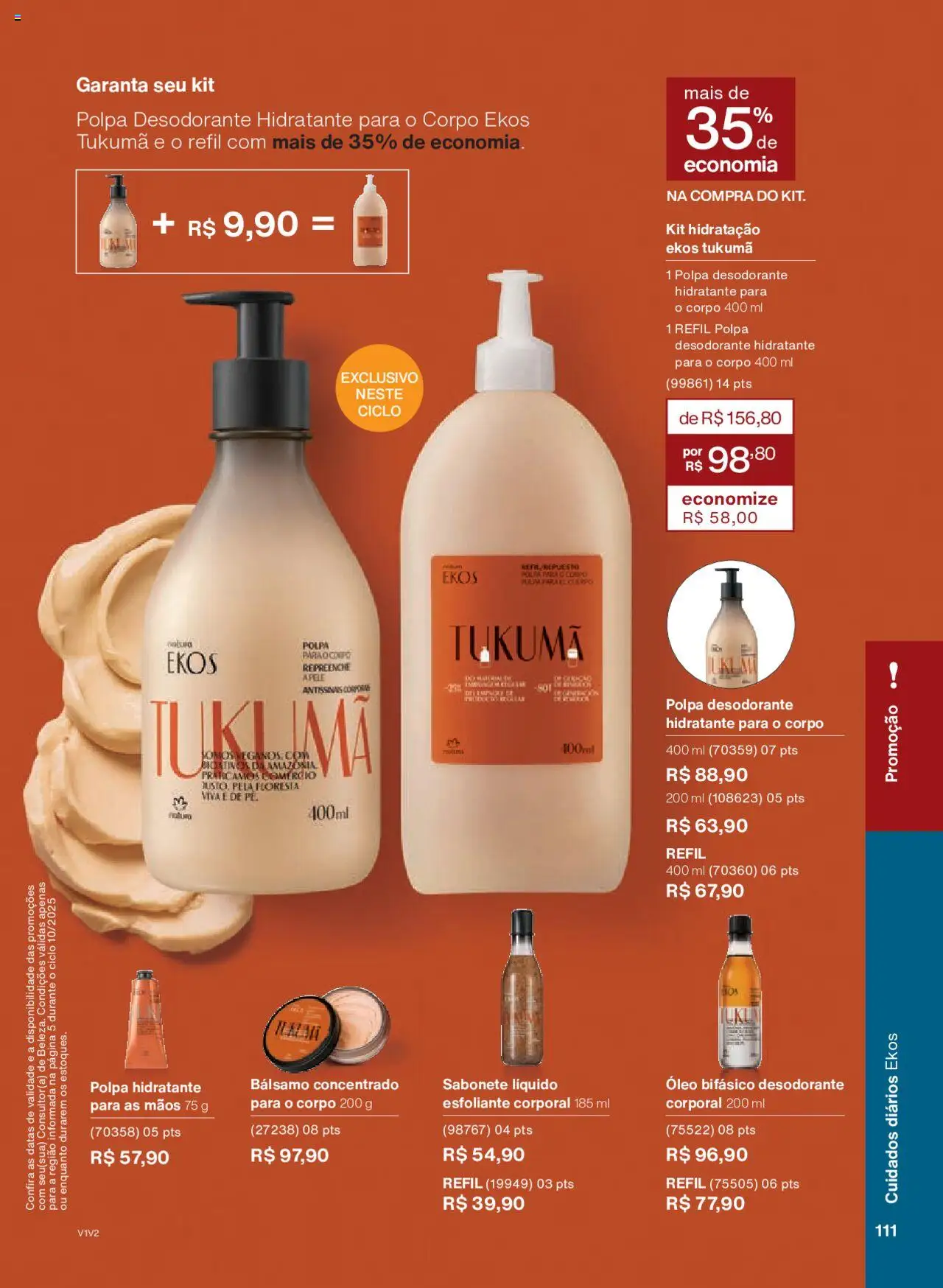 Natura Folheto - válido de 05.06.2025 | Página: 111 | Produtos: Desodorante, Óleo, Sabonete, Sabonete líquido