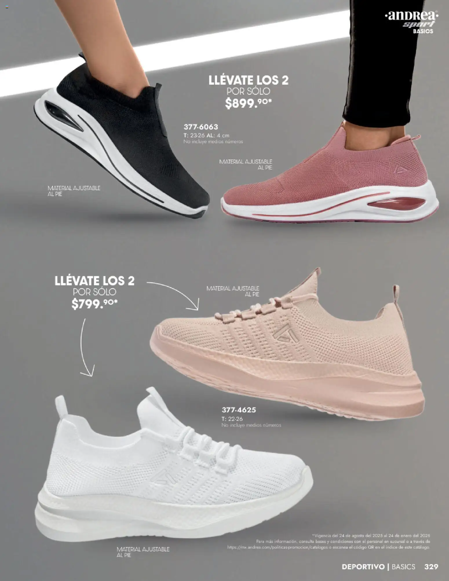 Nuevas ofertas de Andrea válidas en toda la República Mexicana desde el 24.08.2025. ¡Encuentra las mejores ofertas en Andrea - Catálogo Calzado Dama! | Página: 329