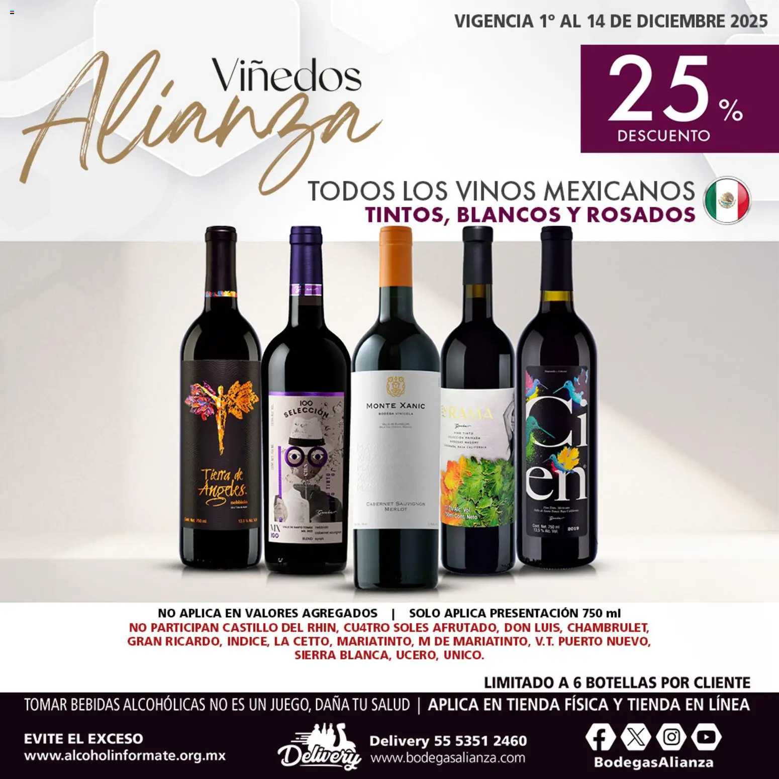 Nuevas ofertas de Bodegas Alianza válidas en toda la República Mexicana desde el 01.12.2025. ¡Encuentra las mejores ofertas en Bodegas Alianza catálogo Viñedos ! | Página: 2 | Productos: Sierra