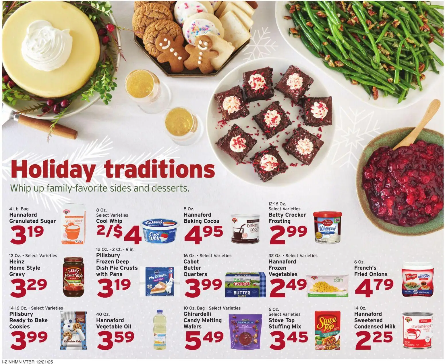 Hannaford Weekly Ad - valid from 21.12.2025 | Page: 10 | Products: Corn, Milk, Vegetables, Sugar