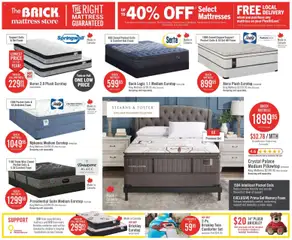 Preview of The Brick weekly flyer / circulaire from shop The Brick valid from 28.10.2025 | Page: 11 | Products: Mattress