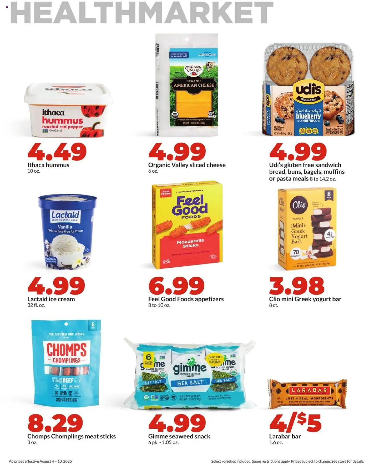HyVee Weekly Ad - valid from 04.08.2025 | Page: 29 | Products: Yogurt, Pasta, Salt, Pepper