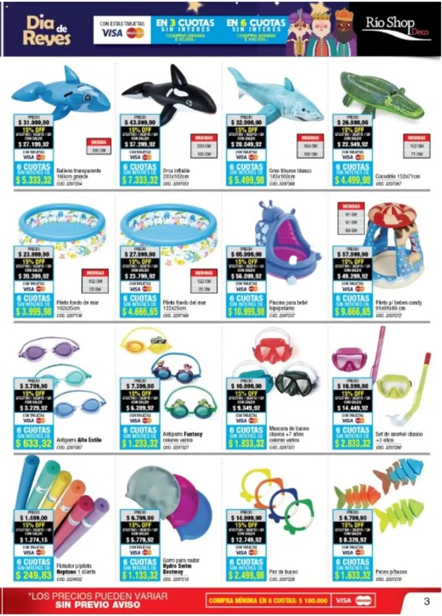 Río Shop Deco catálogo │ válido desde el 05.01.2026 | Página: 3 | Productos: Pera, Pileta, Pez, Té