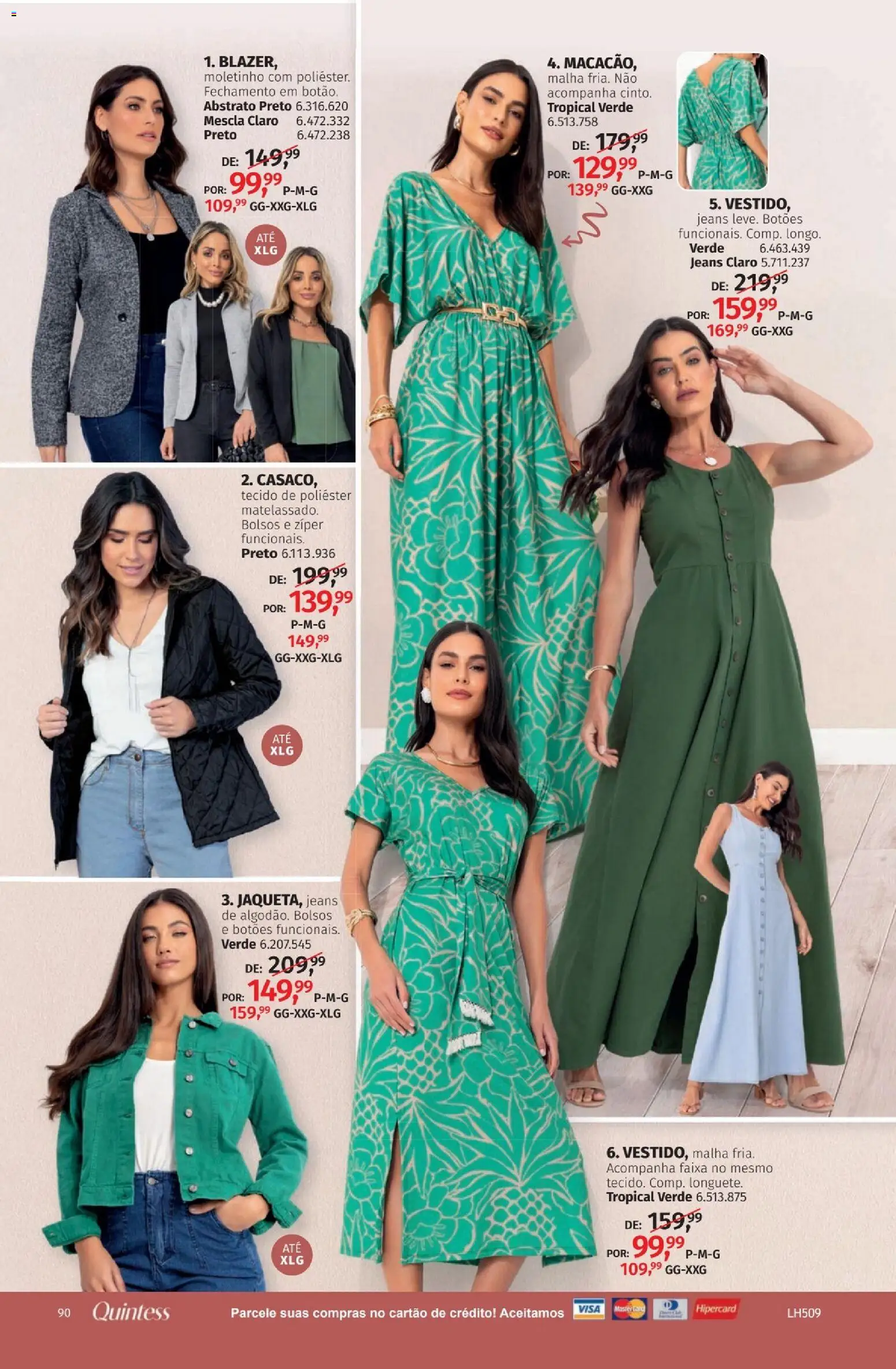 Quatro Estações Folheto - válido de 01.04.2026 | Página: 90 | Produtos: Tecido, Jeans