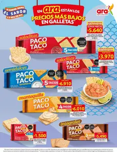 Ara catálogo - La jugada ganador -  Vista previa de la revista de la tienda Ara valido desde el 19.03.2026 | Página: 6 | Productos: Galletas, Galleta salada, Mesa, Mantequilla