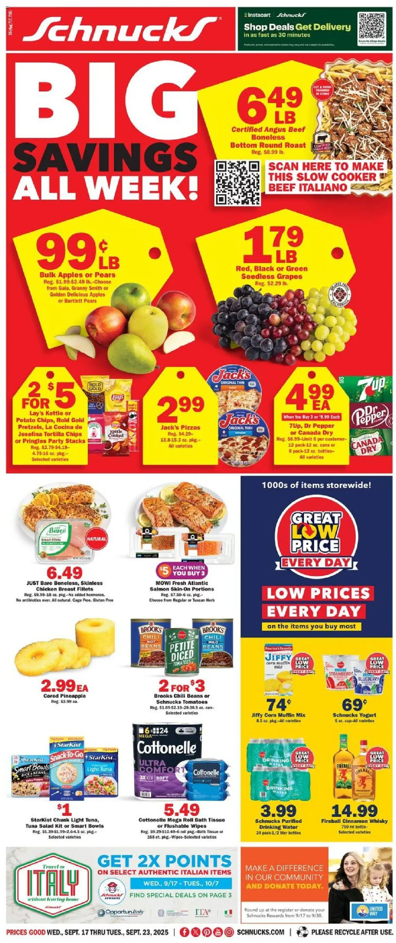 Schnucks Weekly Print Ad - IL - valid from 17.09.2025 | Page: 1