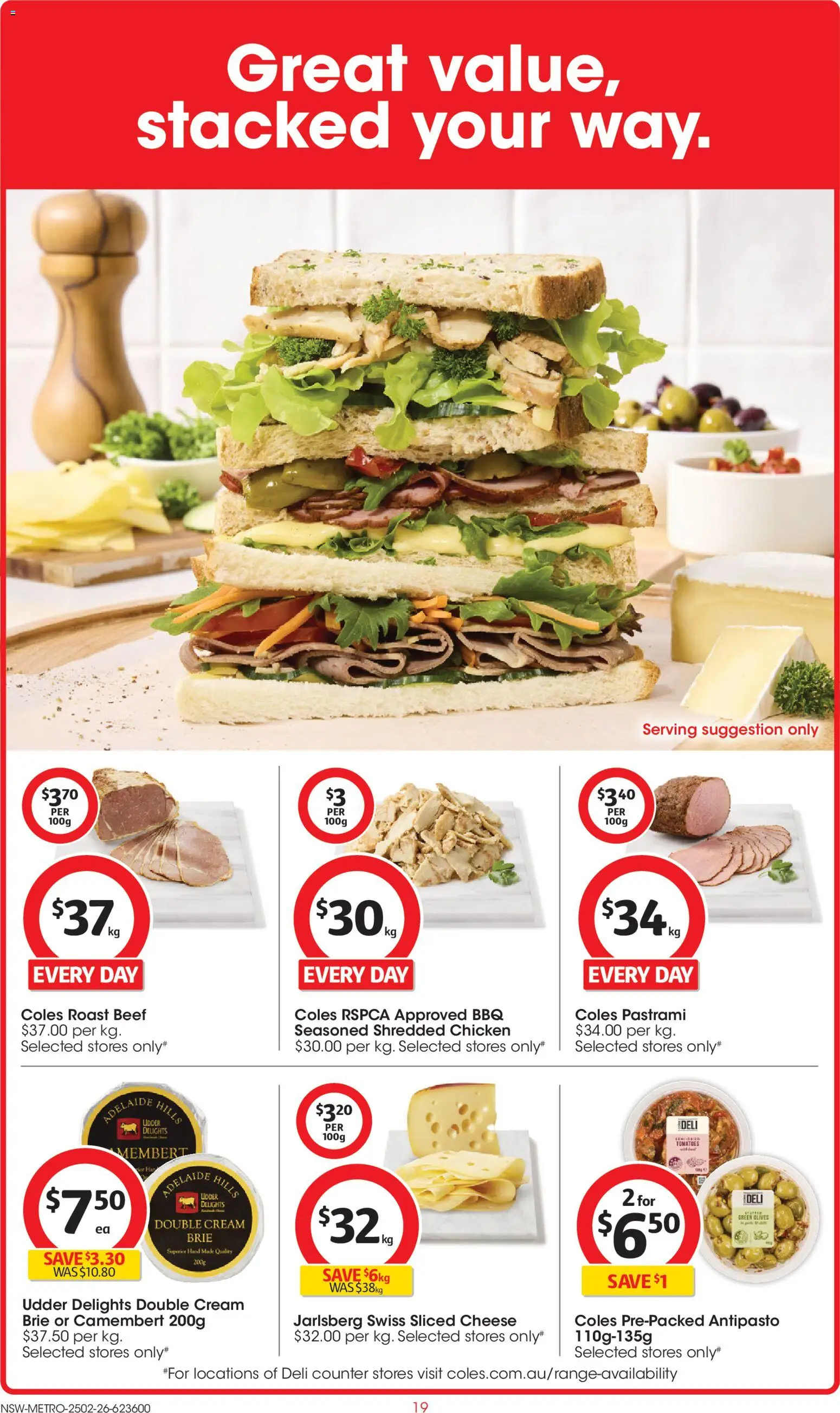 Coles catalogue - valid from 25.02.2026 | Page: 19 | Products: Cheese, Tomatoes, Beef, Cream