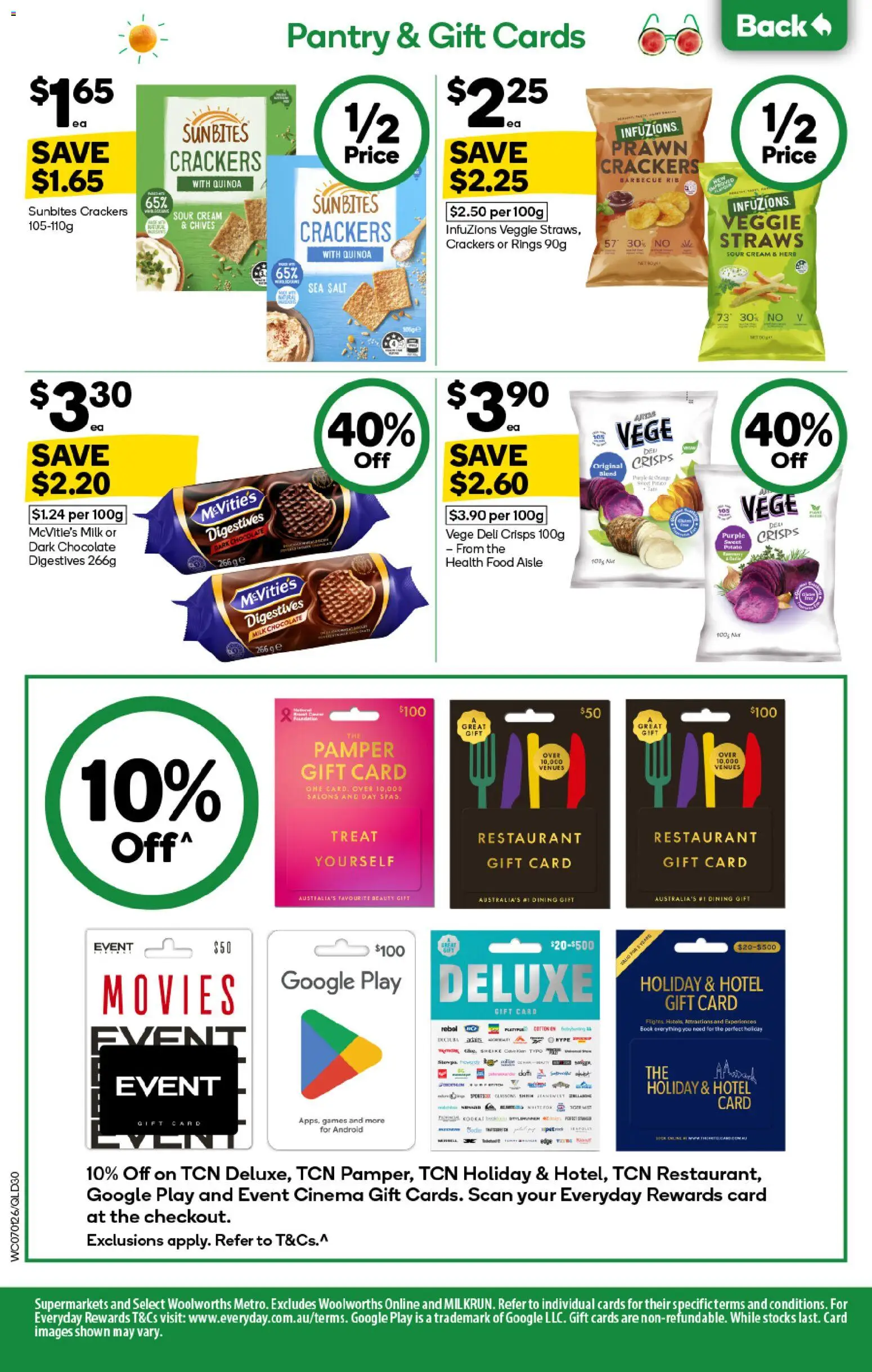 Woolworths catalogue - valid from 07.01.2026 | Page: 30 | Products: Crackers, Milk, Chocolate, Straws