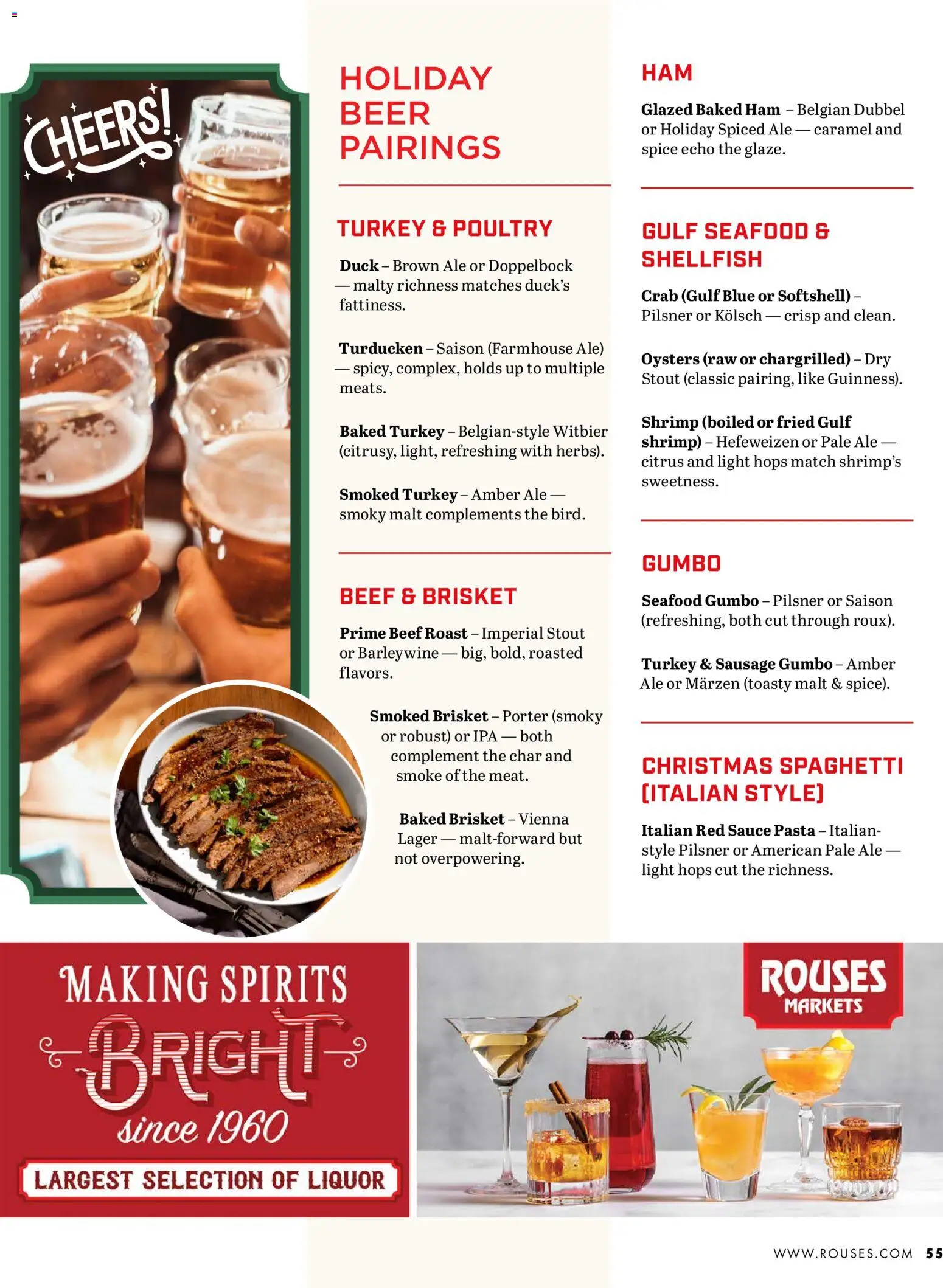 Rouses Magazine Winter 2025 - valid from 20.11.2025 | Page: 57 | Products: Ham, Sauce, Sausage, Poultry