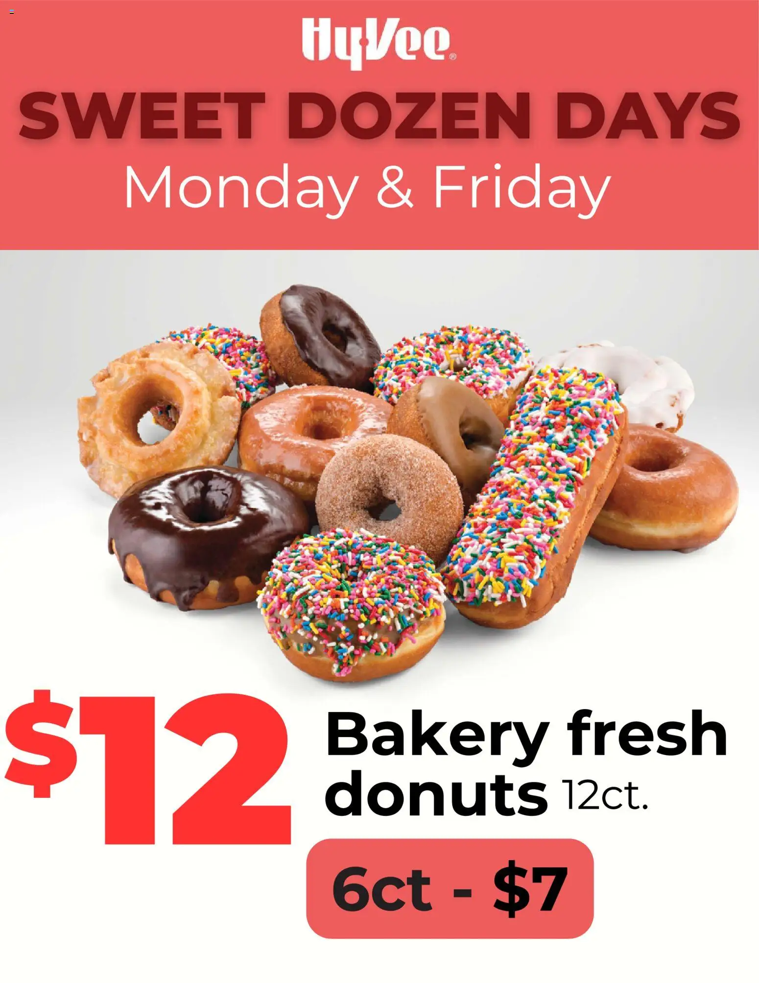 HyVee Sweet Dozen Days - Donuts Sale - valid from 02.02.2026 | Page: 1 | Products: Bakery