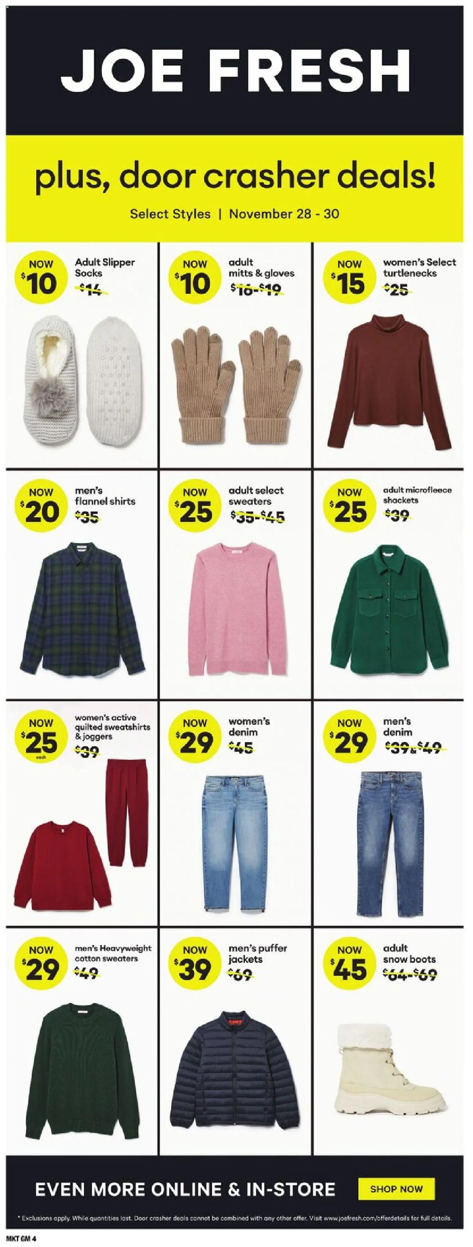 Loblaws flyer valid from 27.11.2025 | Page: 19 | Products: Boots, Gloves, Socks