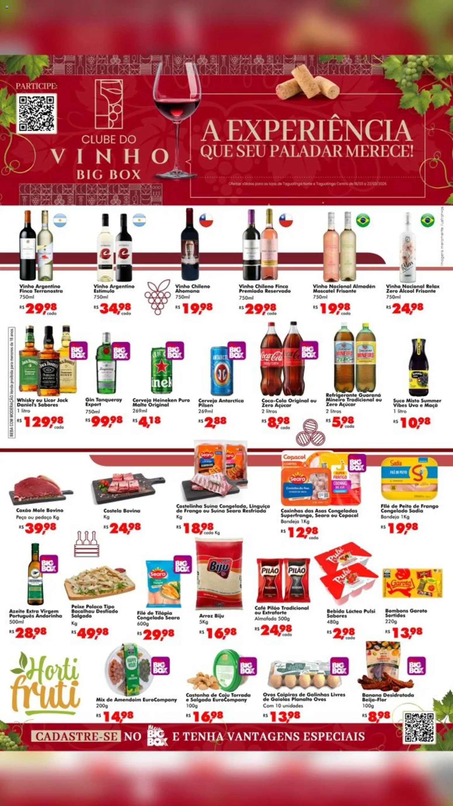 Big Box Folheto - válido de 18.03.2026 | Página: 1 | Produtos: Caju, Suco, Heineken, Açúcar