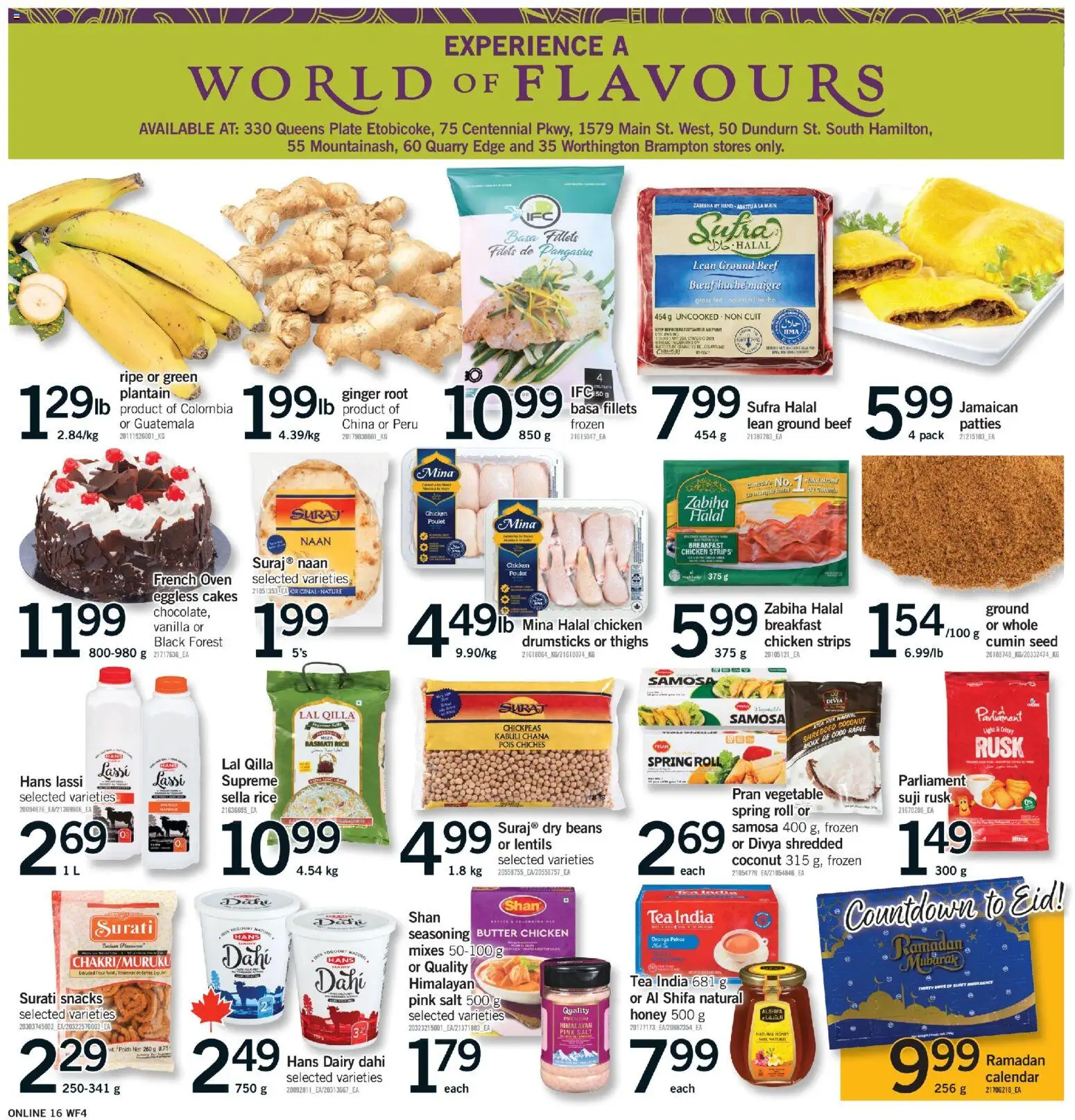 Fortinos flyer valid from 19.02.2026 | Page: 16 | Products: Rice, Tea, Beef, Butter