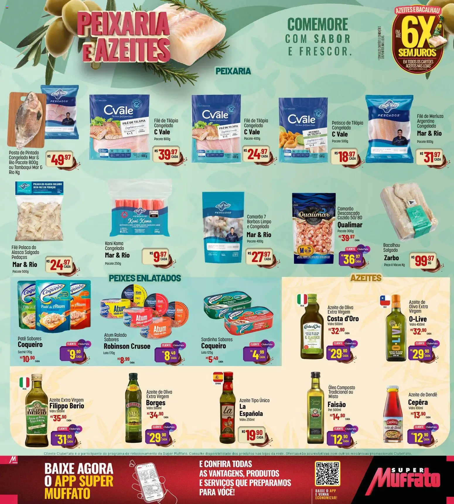 Super Muffato Folheto - válido de 05.03.2026 | Página: 5 | Produtos: Camarão, Sardinha, Atum, Filé de tilápia