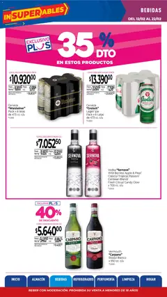 Vista previa La Anonima catálogo válido desde el 12.02.2026 | Página: 19 | Productos: Vodka, Cerveza