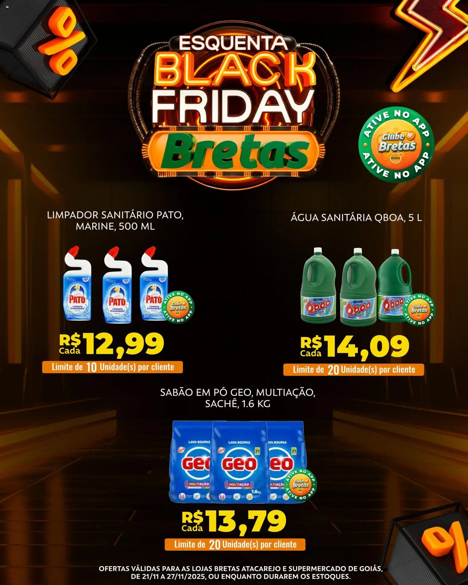 Bretas Folheto - válido de 21.11.2025 | Página: 9 | Produtos: Pó, Sabão, Sabão em pó, Roupas