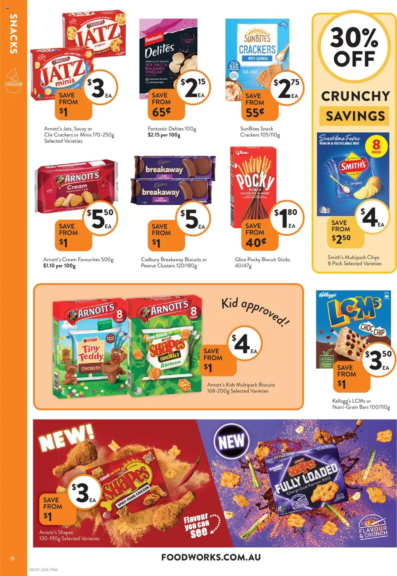 Foodworks catalogue - valid from 13.08.2025 | Page: 18 | Products: Crackers, Cream, Biscuits, Vinegar