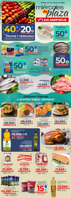 Olímpica catálogo - Miércoles de plaza -  Vista previa de la revista de la tienda Olímpica valido desde el 01.04.2026