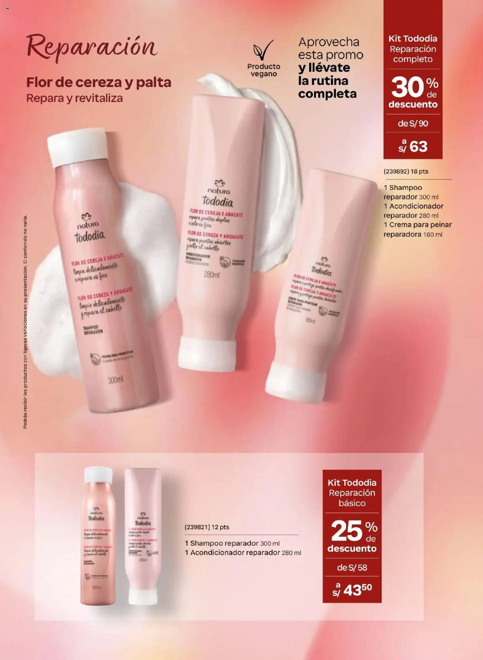 Catálogo Natura válido desde 20.02.2026 | Página: 123 | Productos: Shampoo, Acondicionador, Crema