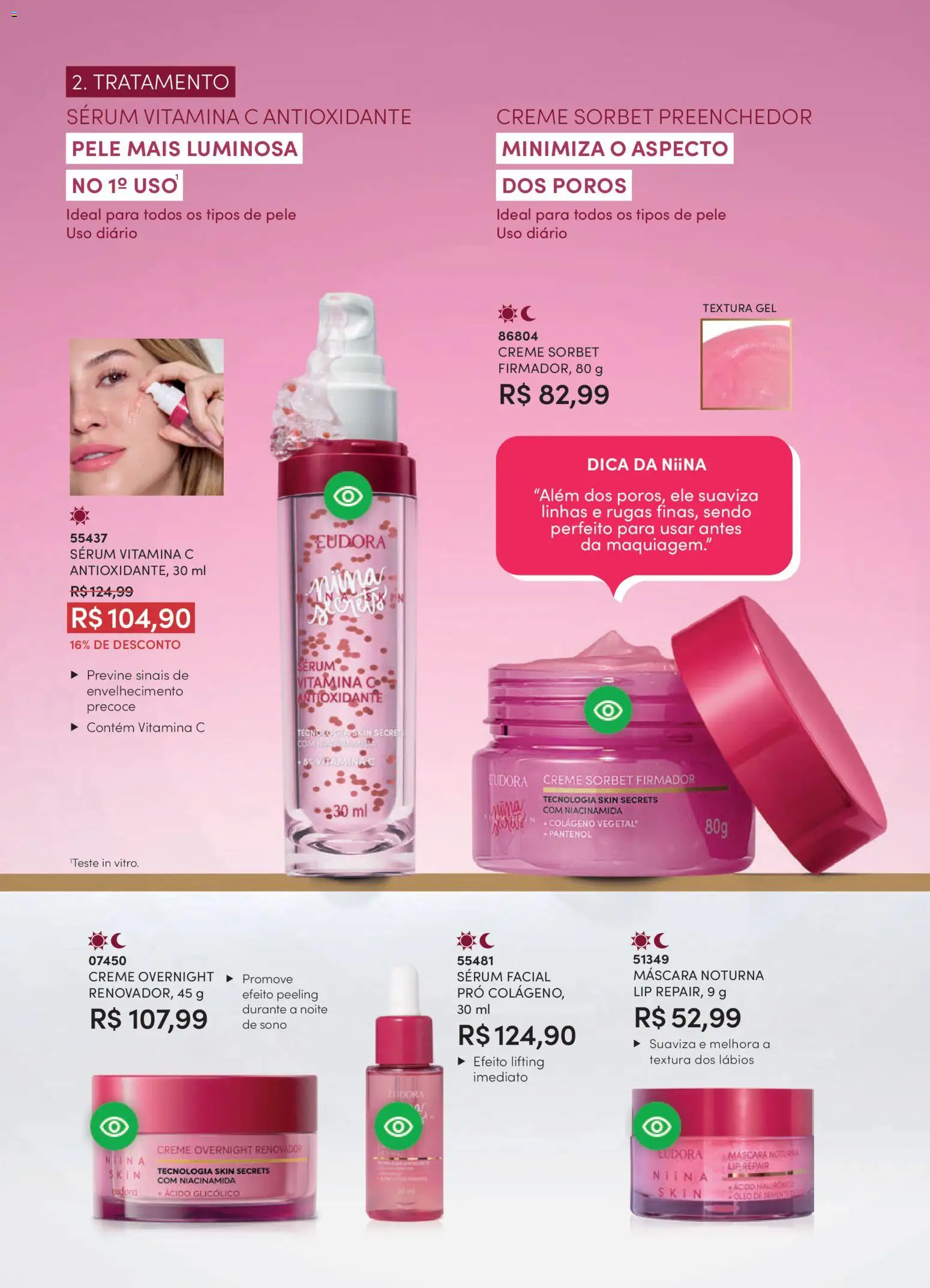 Eudora Folheto - válido de 11.03.2026 | Página: 116 | Produtos: Colágeno, Sérum, Creme, Vitamina c