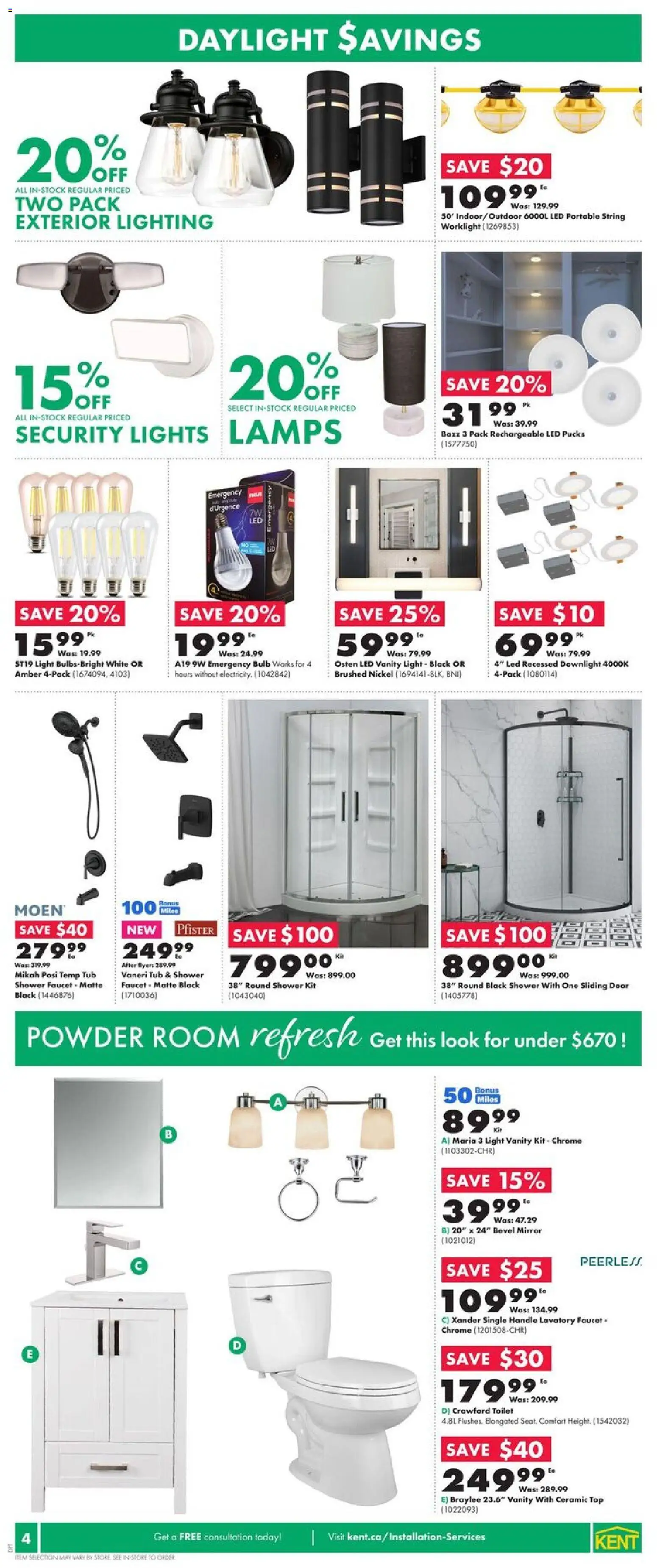 Kent flyer valid from 30.10.2025 | Page: 5 | Products: Powder, Shower, Mirror