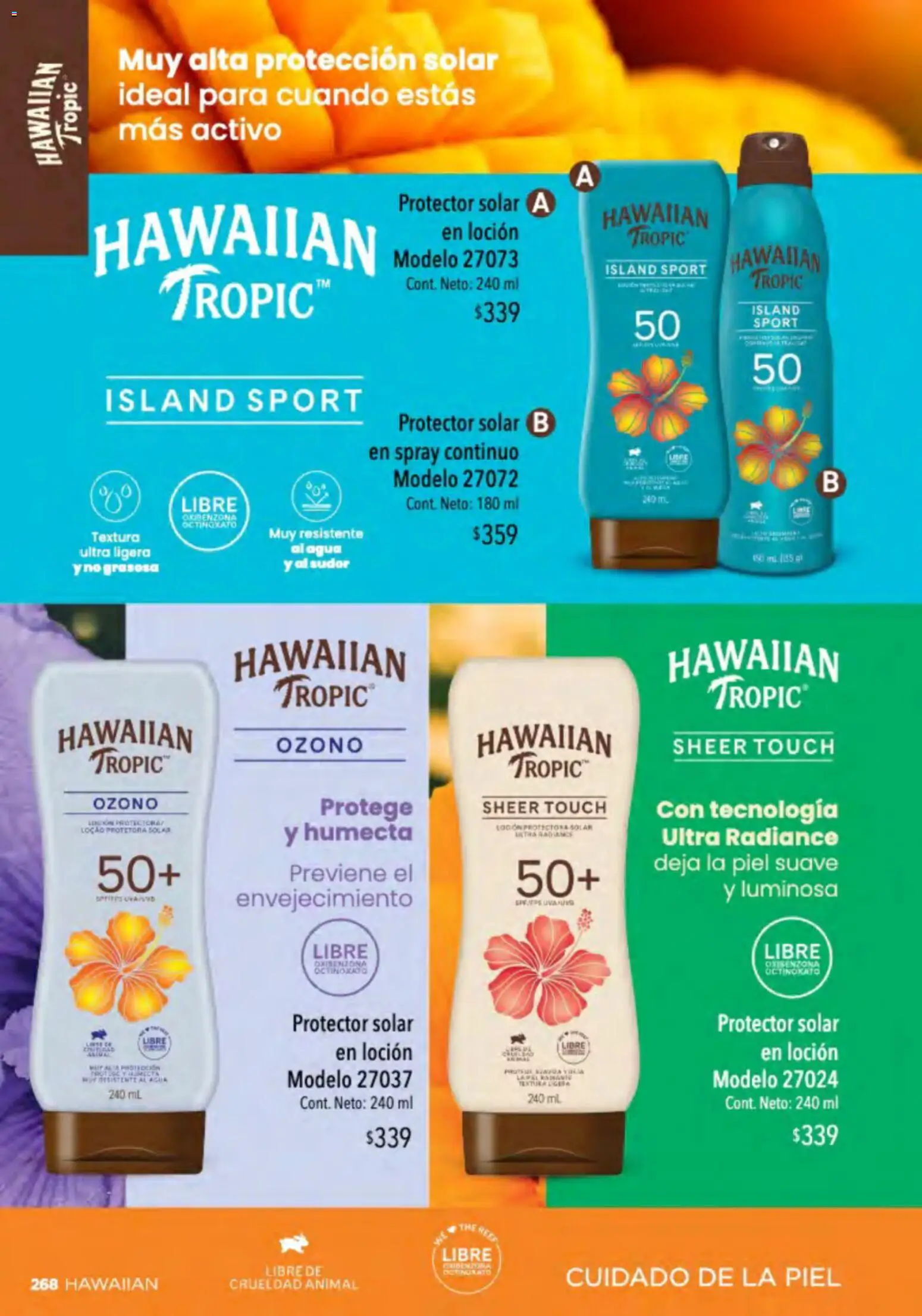 Nuevas ofertas de Ilusión válidas en toda la República Mexicana desde el 01.03.2026. ¡Encuentra las mejores ofertas en Ilusión catálogo Primavera! | Página: 270 | Productos: Agua, Loción, Protector solar