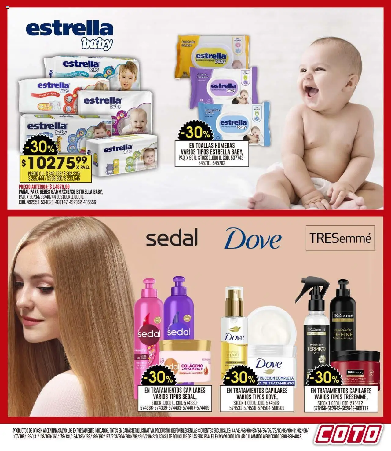 Coto ofertas │ válido desde el 11.08.2025 | Página: 19 | Productos: Toallas, Crema