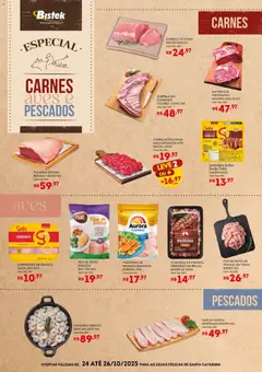 Bistek Supermercados - Ofertas Carnes, Aves e Peixes  - Pré-Visualização do folheto da loja Bistek Supermercados, válido de 24.10.2025
