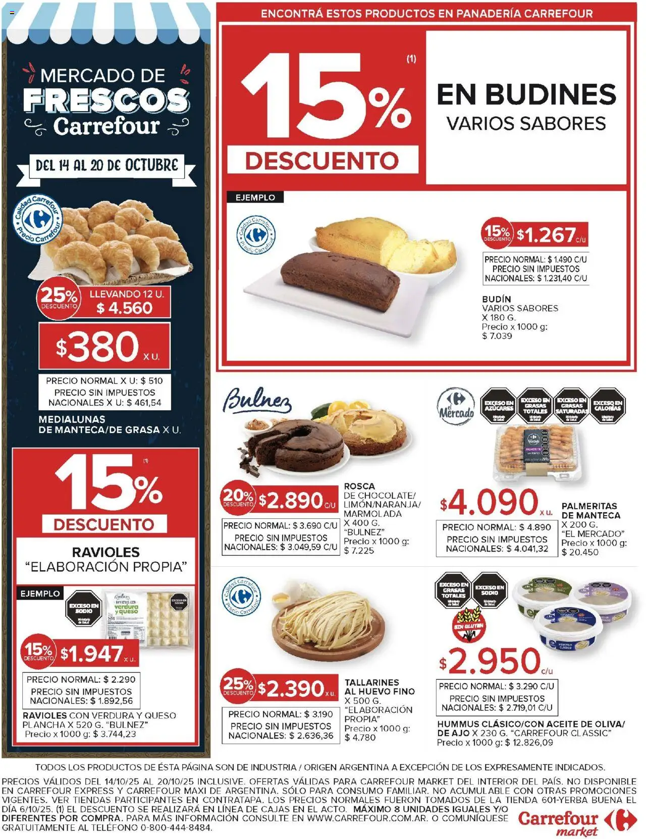 Carrefour Market catálogo - Catamarca │ válido desde el 14.10.2025 | Página: 14 | Productos: Huevo, Queso, Plancha, Ravioles