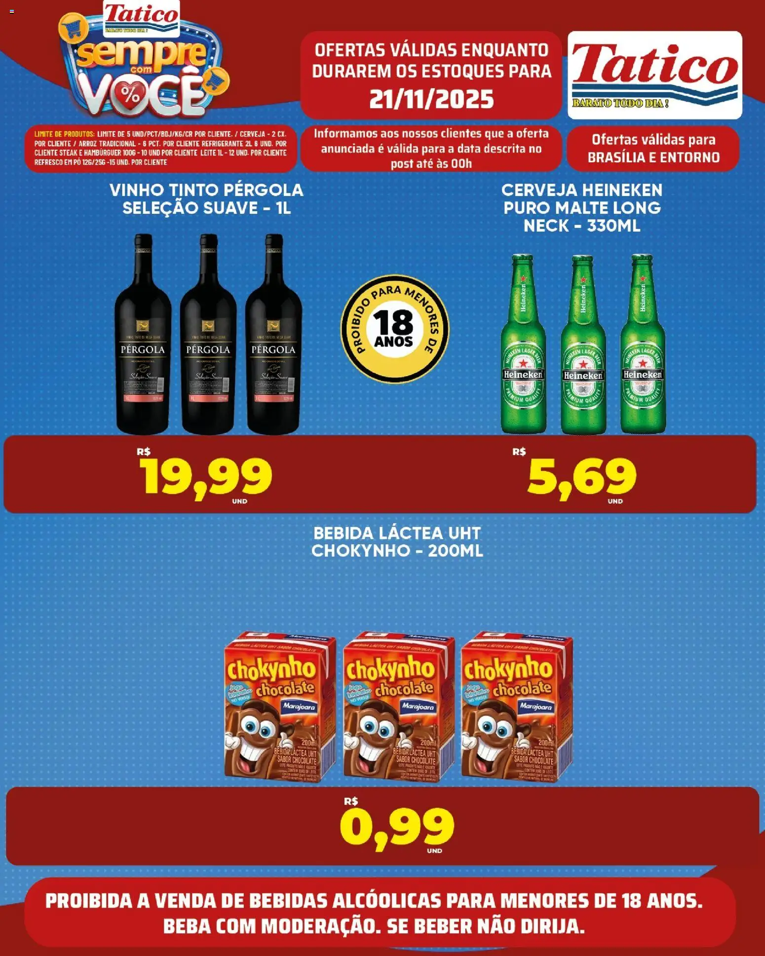 Tatico Folheto - válido de 21.11.2025 | Página: 14 | Produtos: Refresco, Chocolate, Arroz, Hambúrguer