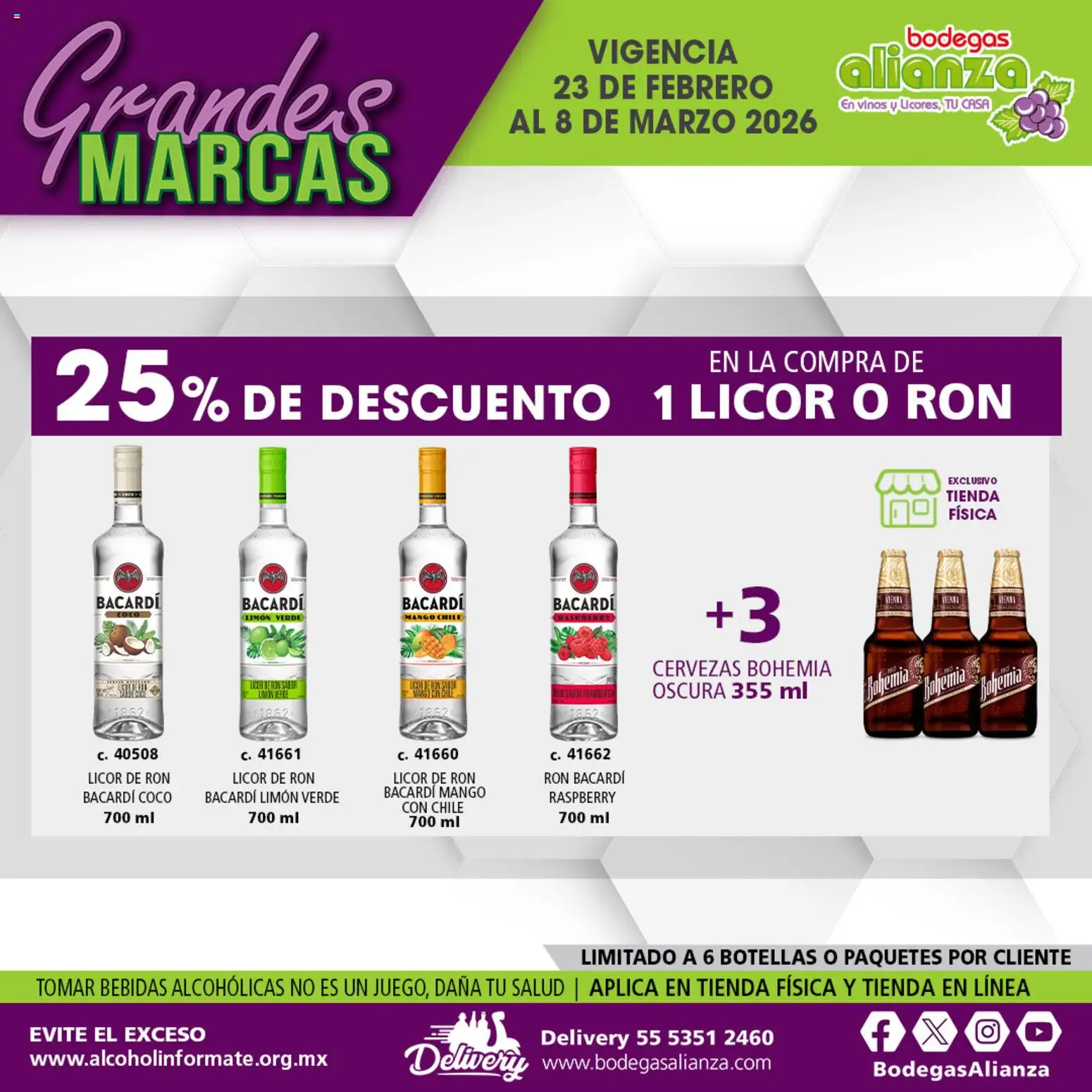 Nuevas ofertas de Bodegas Alianza válidas en toda la República Mexicana desde el 23.02.2026. ¡Encuentra las mejores ofertas en Bodegas Alianza catálogo Grandes Marcas! | Página: 13 | Productos: Limón, Mango