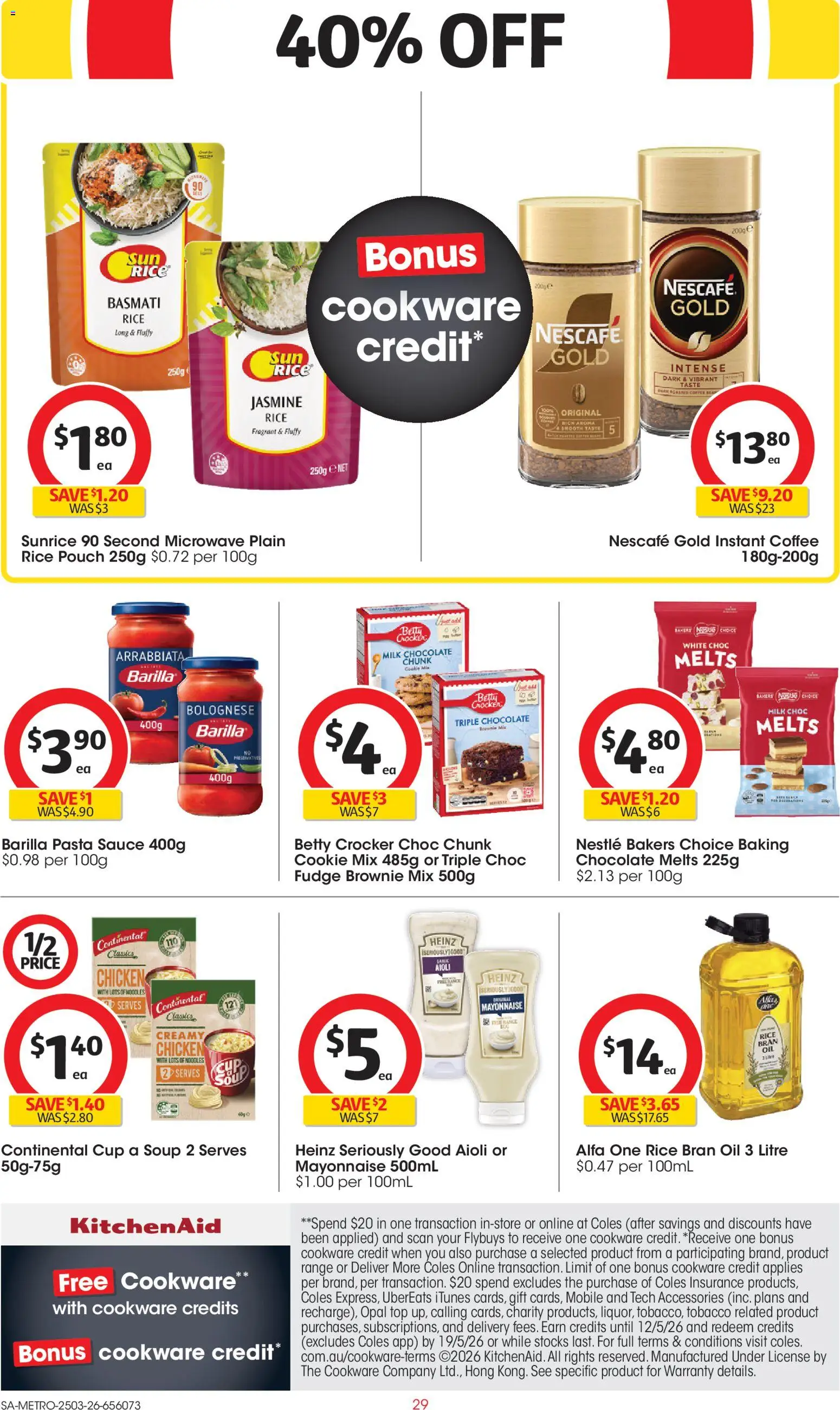 Coles catalogue - valid from 25.03.2026 | Page: 29 | Products: Oil, Soup, Accessories, Nescafe
