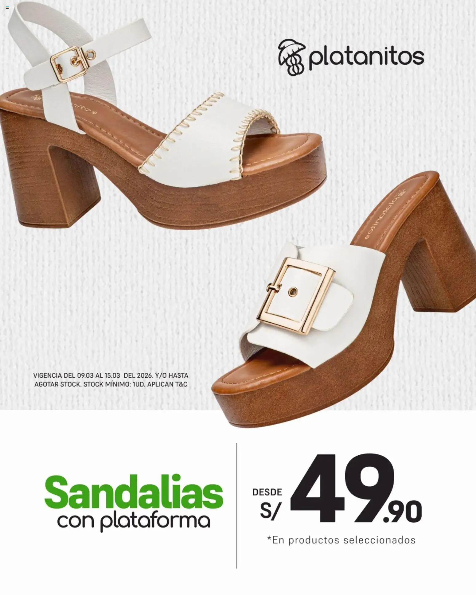Catálogo Platanitos válido desde 09.03.2026 | Página: 1 | Productos: Sandalias