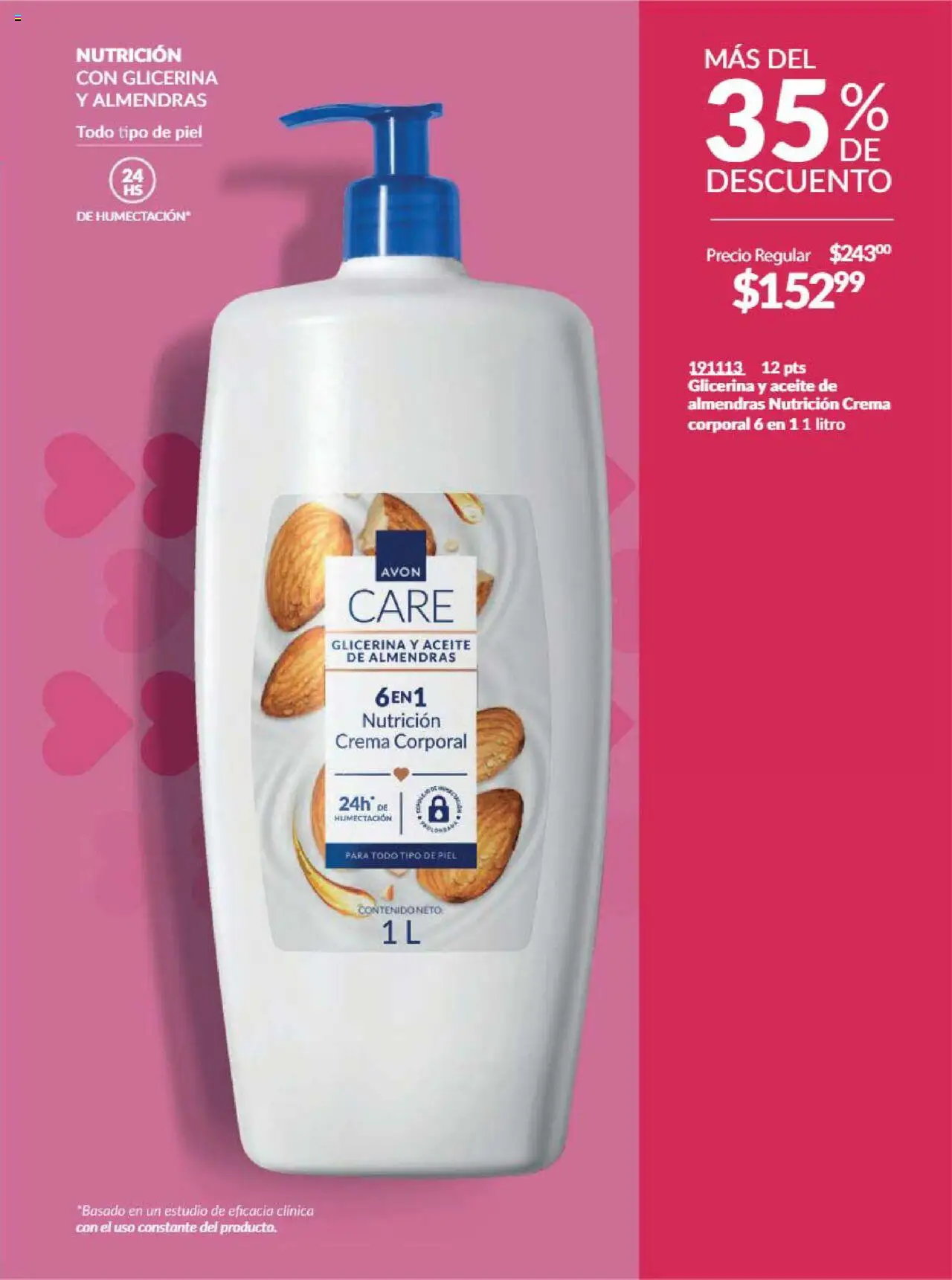 Nuevas ofertas de AVON válidas en toda la República Mexicana desde el 09.08.2025. ¡Encuentra las mejores ofertas en AVON - Campaña 13 2025! | Página: 11 | Productos: Almendras, Crema, Aceite, Crema corporal