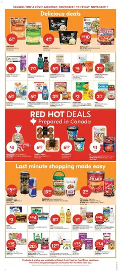 Preview of Shoppers weekly flyer / circulaire from shop Shoppers valid from 01.11.2025 | Page: 6 | Products: Cream, Cookies, Bread, Coffee